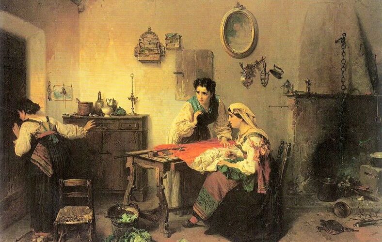 "Roma, 1863 (La Bandiera Nazionale)" di Gerolamo Induno (1825-1890)