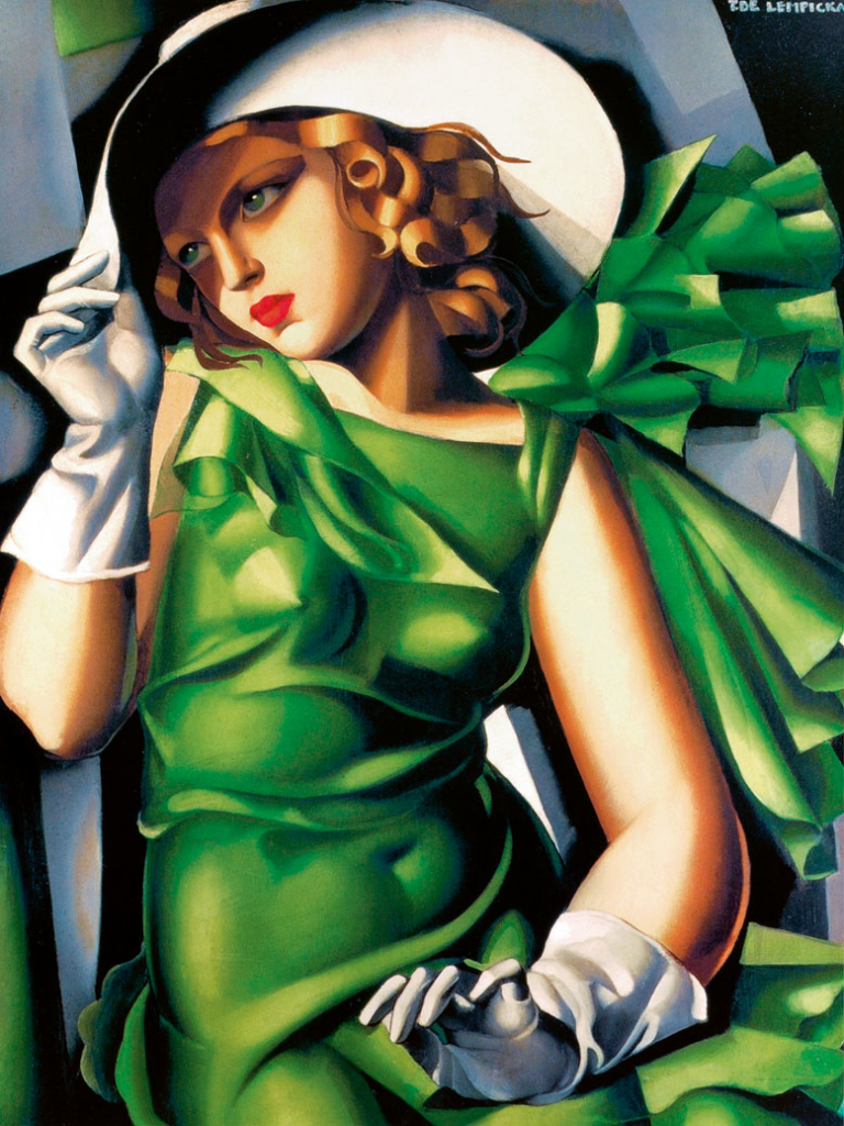 Tamara de Lempicka: Giovane fanciulla con i guanti