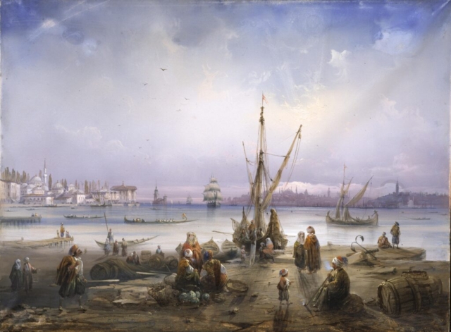 Carlo Bossoli (1815-1884): Porto orientale