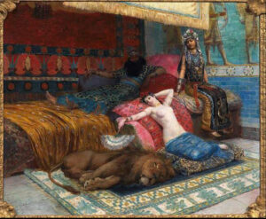 Rochegrosse Georges Antoine (1959-1938): La schiava e il leone