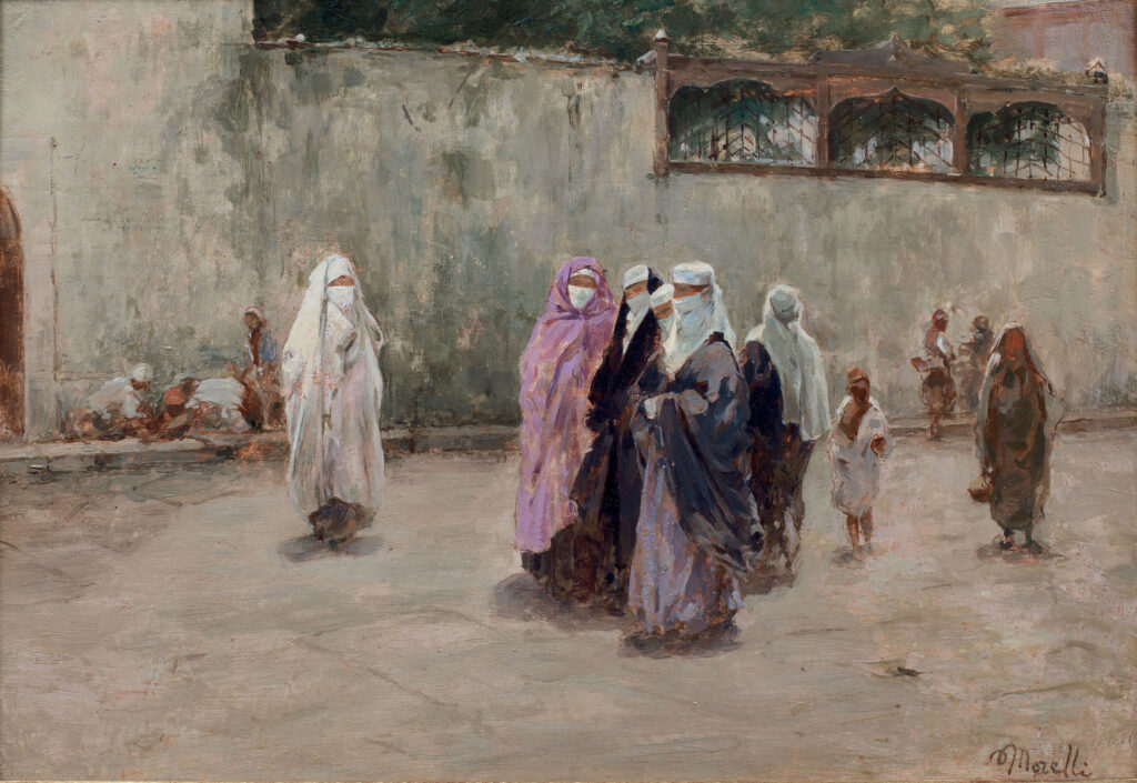 Domenico Morelli (1826-1901): Una strada di Costantinopoli