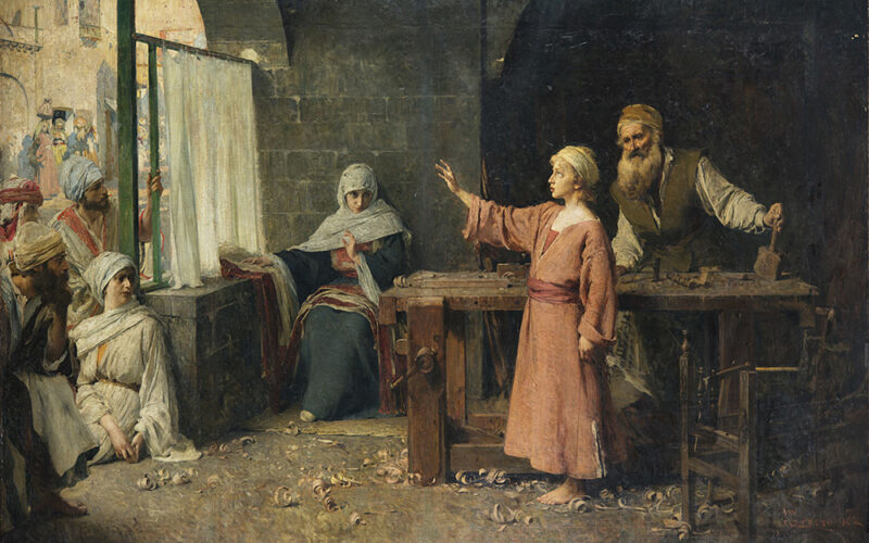 Giacomo Grosso - Sacra Famiglia