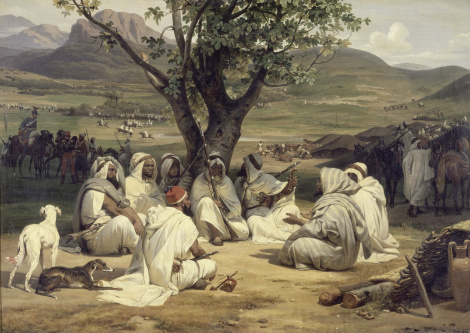 Horace Vernet (1789-1863): Capi arabi in consiglio