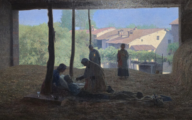 Sul fienile di Giuseppe Pellizza da Volpedo: il ciclo eterno della vita